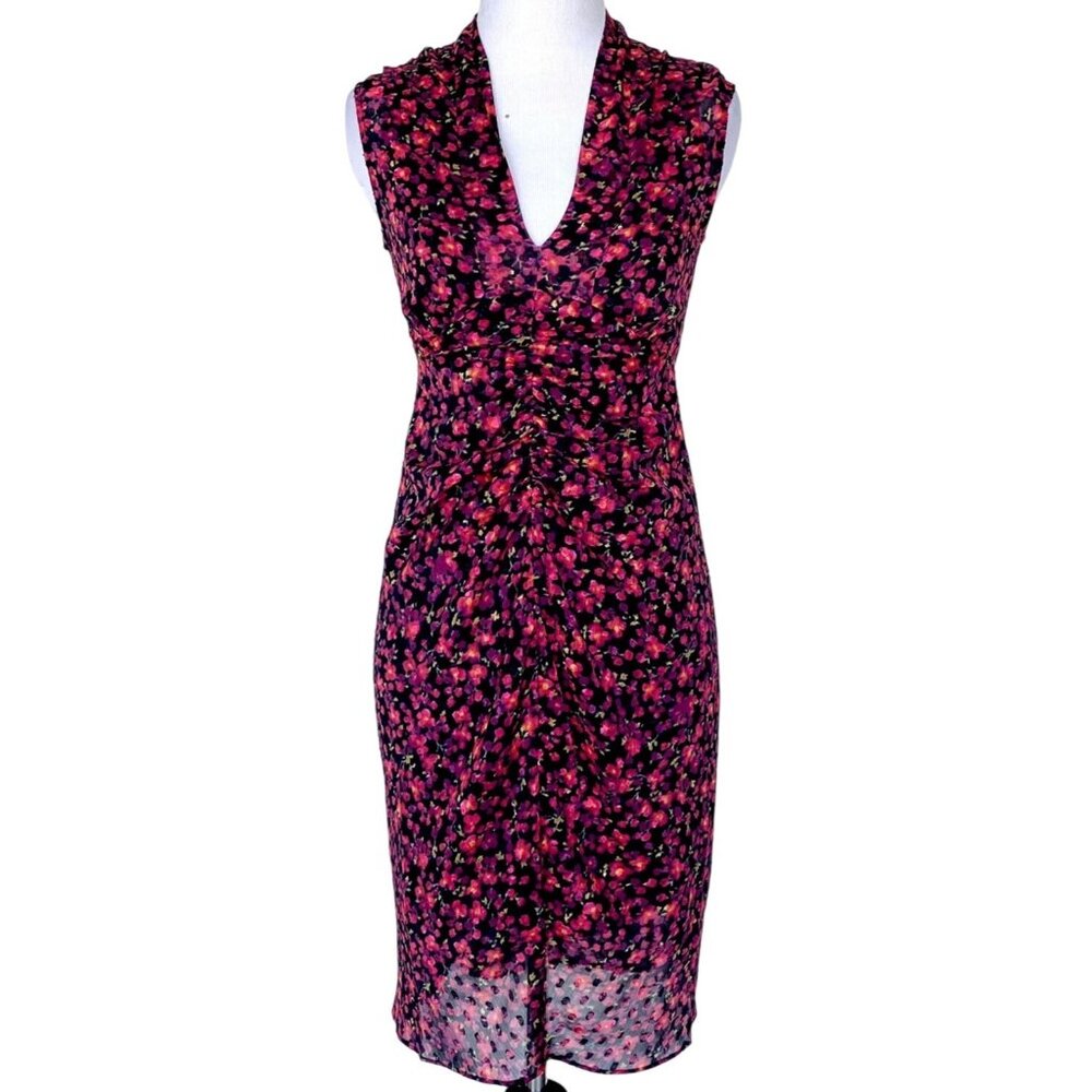 Allsaints Aldine Cheri Blossom Chiffon Dress NWT Size 6 Retail $260 Price $130